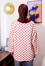 Load image into Gallery viewer, Hana Polka T-Shirt (Pink Wine)