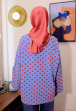 Load image into Gallery viewer, Hana Polka T-Shirt (Blue Brick)