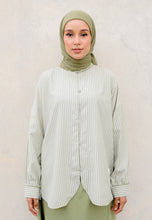 Load image into Gallery viewer, Aamily Stripe Top (Sage Green)