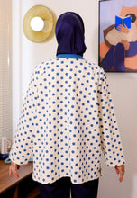 Load image into Gallery viewer, Hana Polka T-Shirt (White Teal)