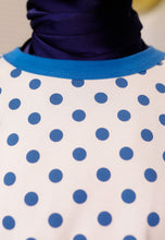 Load image into Gallery viewer, Hana Polka T-Shirt (White Teal)