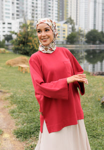 Zen Boxy T-Shirt (Red)