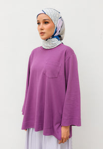 Zen Boxy T-Shirt (Dark purple)