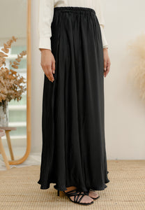 Tyesha Pleated Skirt (Black)