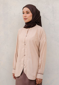 Aamily Stripe Top (Dark Choco)