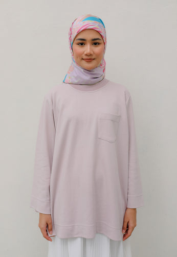 Zen Boxy T-Shirt (Pale Purple)