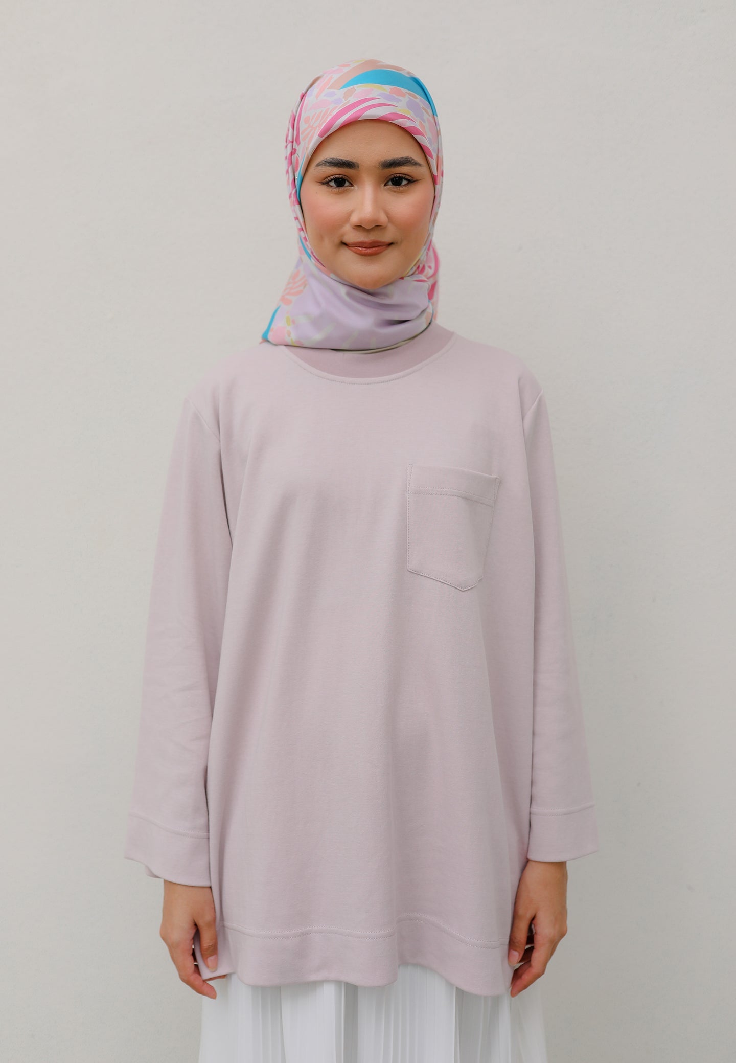 Zen Boxy T-Shirt (Pale Purple)