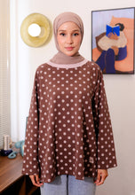 Load image into Gallery viewer, Hana Polka T-Shirt (Blush Choco)