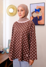 Load image into Gallery viewer, Hana Polka T-Shirt (Blush Choco)