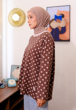 Load image into Gallery viewer, Hana Polka T-Shirt (Blush Choco)