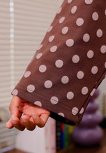 Load image into Gallery viewer, Hana Polka T-Shirt (Blush Choco)