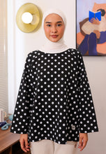 Load image into Gallery viewer, Hana Polka T-Shirt (Black White)