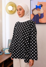 Load image into Gallery viewer, Hana Polka T-Shirt (Black White)