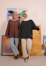 Load image into Gallery viewer, Hana Polka T-Shirt (Blush Choco)