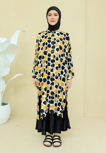 Ibna Printed Tunic (White Yellow)