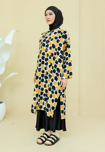 Ibna Printed Tunic (White Yellow)