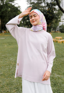 Zen Boxy T-Shirt (Pale Purple)