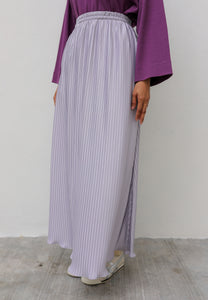 Tyesha Pleated Skirt (Pale Purple)