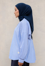 Load image into Gallery viewer, Aamily Stripe Top (Dark Blue)