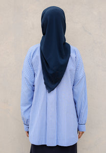 Aamily Stripe Top (Dark Blue)