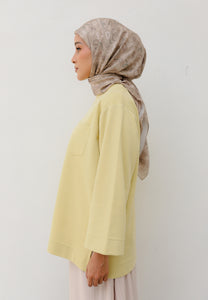 Zen Boxy T-Shirt (Light Yellow)