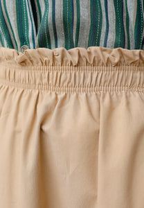 Armel Cotton Skirt (Khaki)