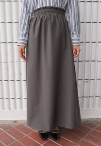 Armel Cotton Skirt (Dark Grey)