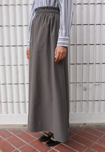 Armel Cotton Skirt (Dark Grey)