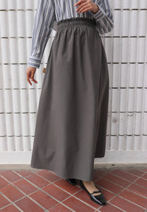 Armel Cotton Skirt (Dark Grey)
