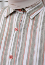 Load image into Gallery viewer, Nouf Stripe Top (Sage Green)