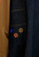 Load image into Gallery viewer, Bunga-Bunga Pinafore (Blue-Black)