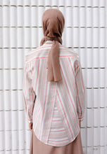 Load image into Gallery viewer, Nouf Stripe Top (Nude Orange)