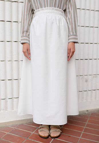 Armel Cotton Skirt (White)
