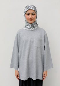 Zen Boxy T-Shirt (Melange Grey)