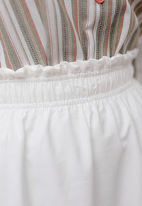 Armel Cotton Skirt (White)