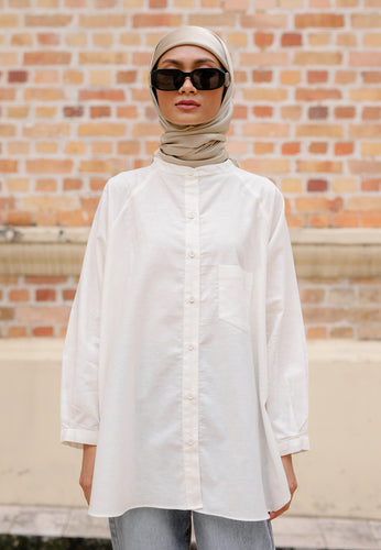 Hessa Linen Top (White)