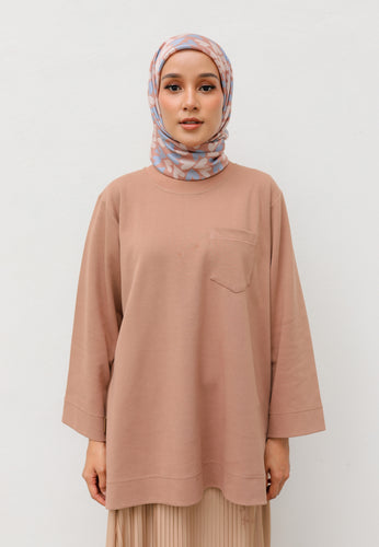 Zen Boxy T-Shirt (Brown)