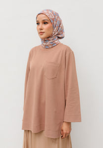 Zen Boxy T-Shirt (Brown)