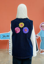 Load image into Gallery viewer, Bunga-Bunga Vest (Blue-Black)