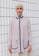 Load image into Gallery viewer, Camilla Checkered Top (Pastel Pink)