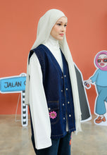 Load image into Gallery viewer, Bunga-Bunga Vest (Blue-Black)