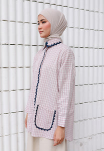 Camilla Checkered Top (Pastel Pink)