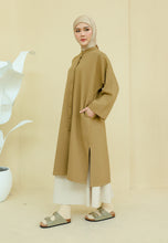 Load image into Gallery viewer, Ibna Printed Tunic (Moss Green Waffle)