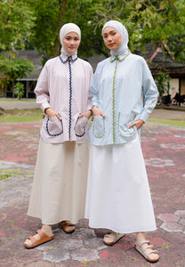 Camilla Checkered Top (Pastel Pink)
