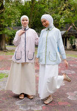 Load image into Gallery viewer, Camilla Checkered Top (Pastel Blue)