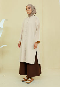 Ibna Printed Tunic (Nude Waffle)