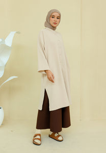 Ibna Printed Tunic (Nude Waffle)
