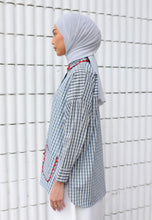 Load image into Gallery viewer, Camilla Checkered Top (Dark Blue)