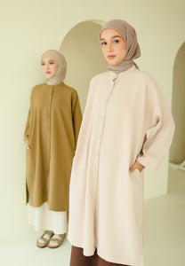 Ibna Printed Tunic (Nude Waffle)