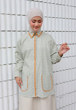 Load image into Gallery viewer, Camilla Checkered Top (Pastel Green)